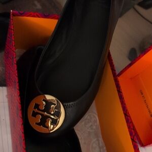 NIB Tory Burch Black Flats 7.5
